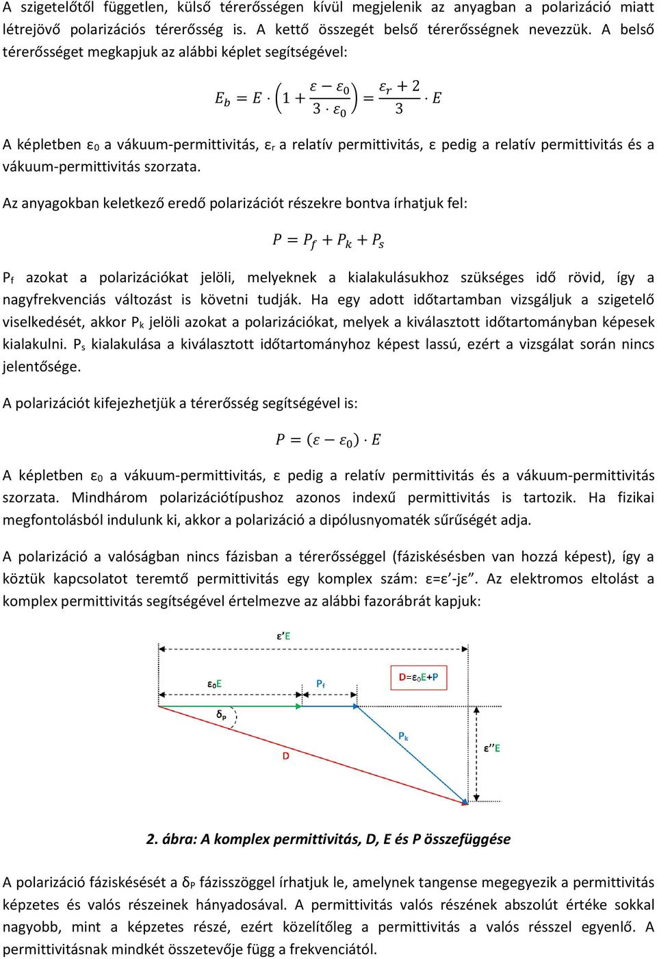 permittivitás és a vákuum-permittivitás szorzata.