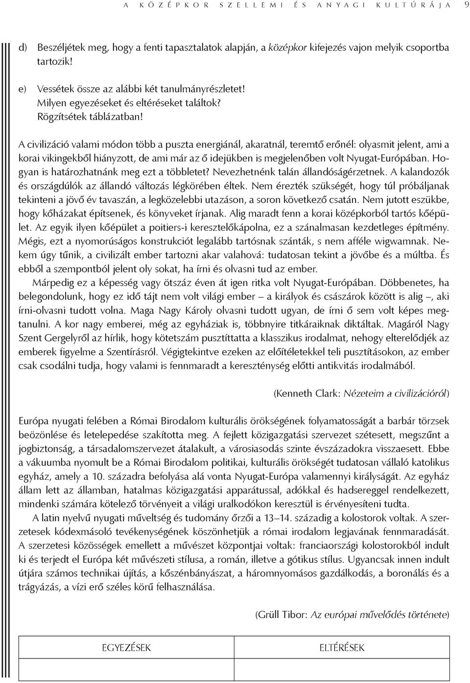 A civilizáció valami módon több a puszta energiánál, akaratnál, teremtő erőnél: olyasmit jelent, ami a korai vikingekből hiányzott, de ami már az ő idejükben is megjelenőben volt Nyugat-Európában.