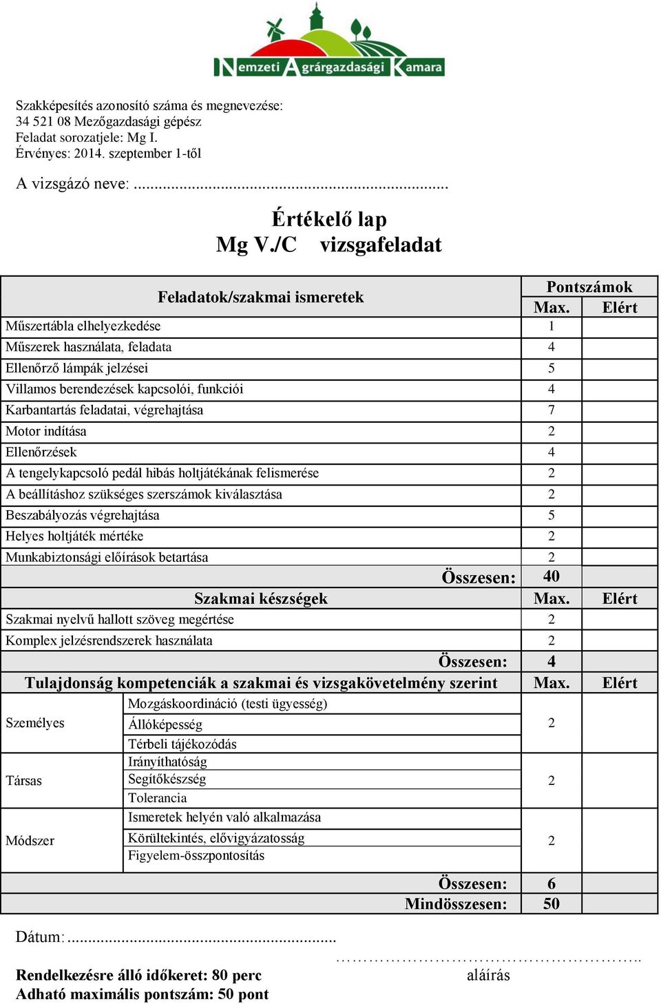 feladatai, végrehajtása 7 Motor indítása 2 Ellenőrzések 4 A tengelykapcsoló pedál hibás holtjátékának felismerése 2 A beállításhoz szükséges szerszámok kiválasztása 2 Beszabályozás végrehajtása 5