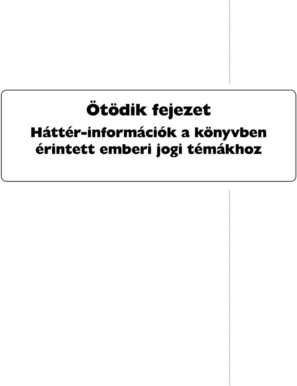 a könyvben érintett