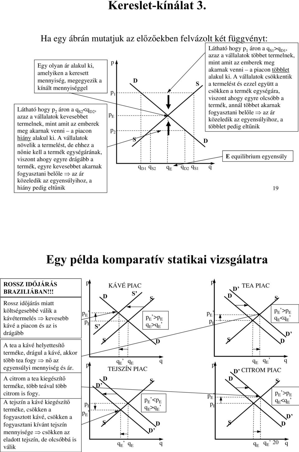 vállalatok kevesebbet termelnek, mint amit az emberek meg akarnak venni a piacon hiány alakul ki.