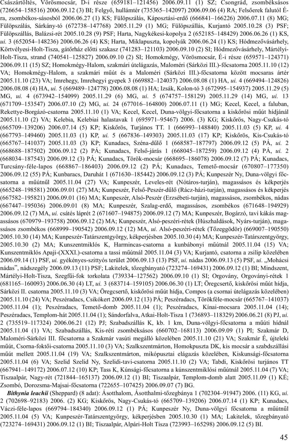28 (3) PSF; Fülöpszállás, Balázsi-rét 2005.10.28 (9) PSF; Harta, Nagykékesi-kopolya 2 (652185 148429) 2006.