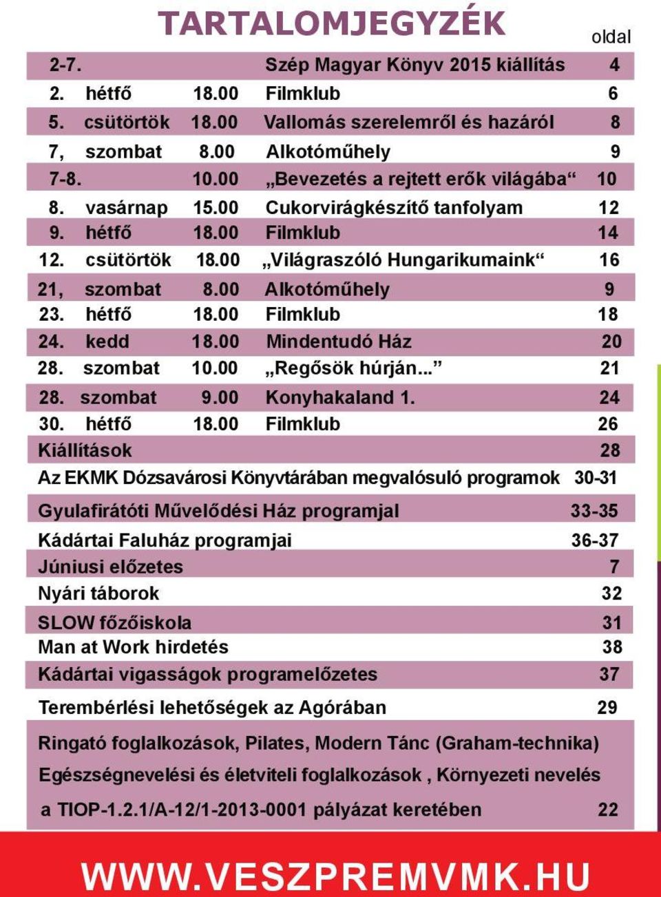 00 Alkotóműhely 9 23. hétfő 18.