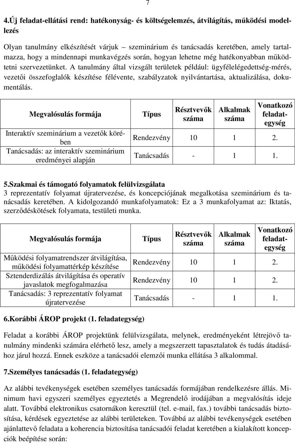 A tanulmány által vizsgált területek például: ügyfélelégedettség-mérés, vezetői összefoglalók készítése félévente, szabályzatok nyilvántartása, aktualizálása, dokumentálás.