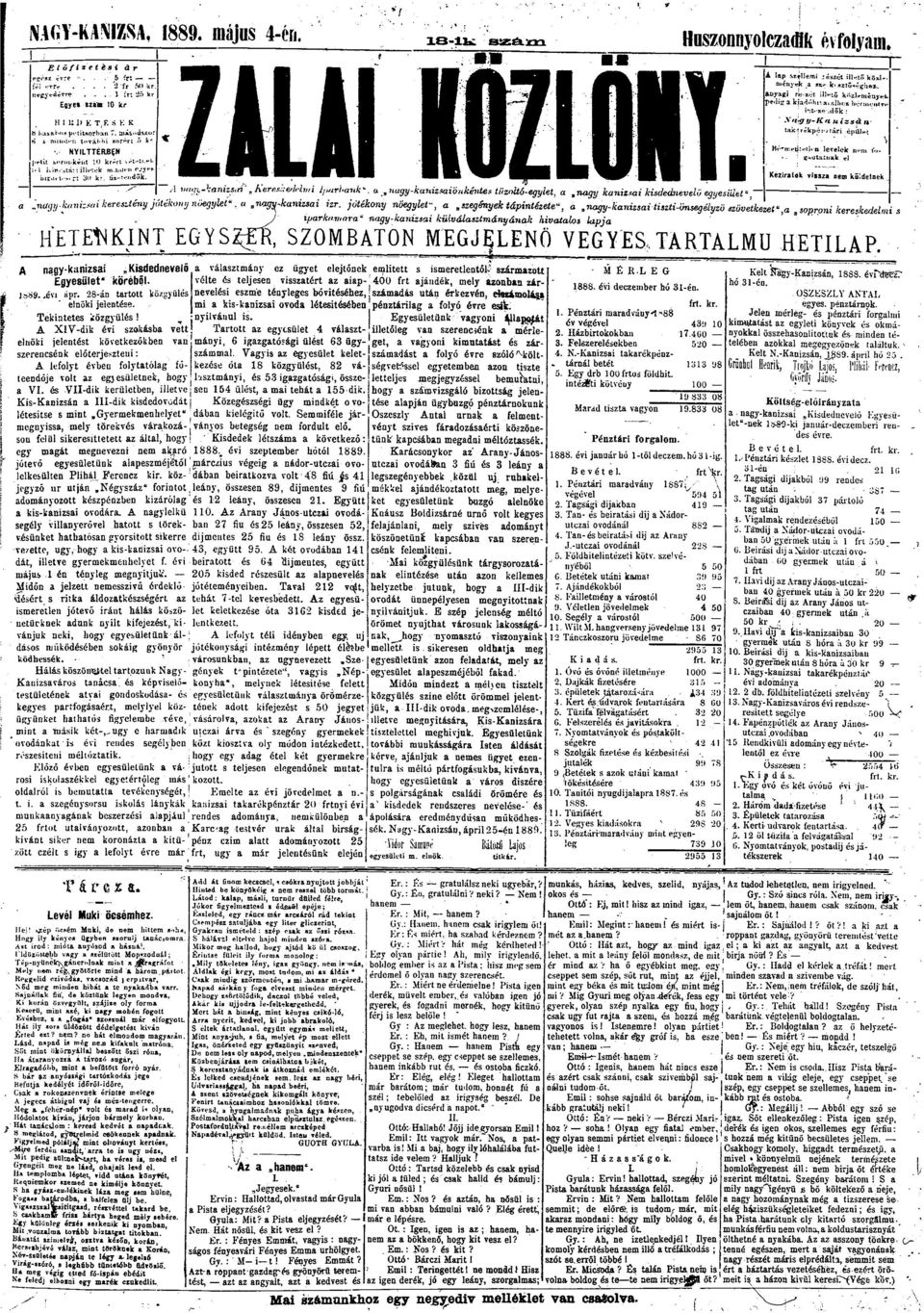 a nagy-kanizsaiónkéntes tűzltó-egylet, a,nagy kanizmi kisdednevelö egyesület", u A lap szellemi.-észét illető ks lényeg a Mclcí *zt5«éghei \U>r*9Í r*-*»t ill-ifi kázfeminnij e.lig 3 kí:c!"li!-.a.,ill.