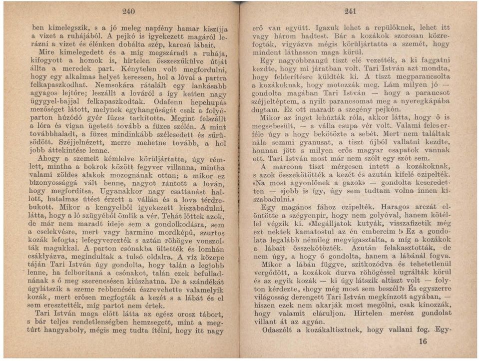 Kénytelen volt megfordulni, hogy egy alkalmas helyet keressen, hol a lóval a partra felkapaszkodhat.