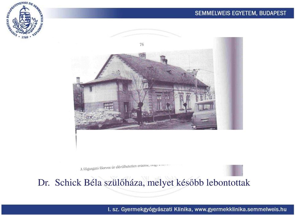 szülőháza,