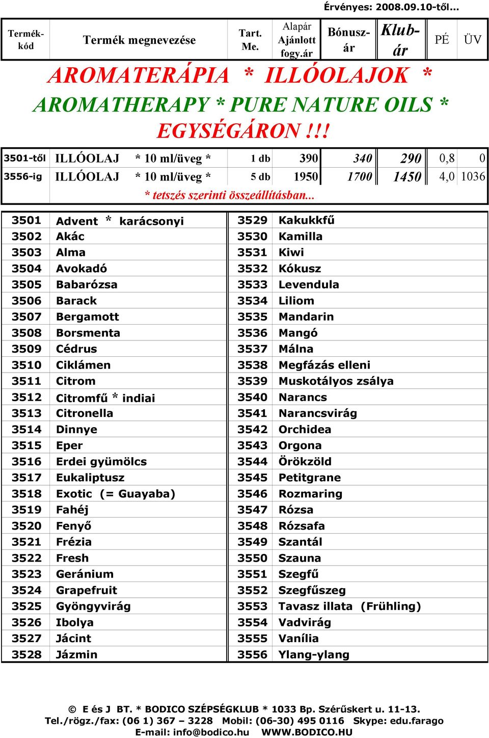 .. 3501 Advent * karácsonyi 3529 Kakukkfű 3502 Akác 3530 Kamilla 3503 Alma 3531 Kiwi 3504 Avokadó 3532 Kókusz 3505 Babarózsa 3533 Levendula 3506 Barack 3534 Liliom 3507 Bergamott 3535 Mandarin 3508