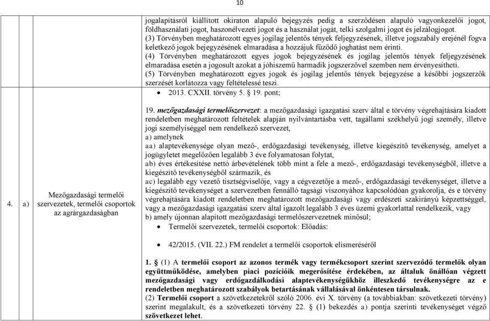 (3) Törvényben meghatározott egyes jogilag jelentős tények feljegyzésének, illetve jogszabály erejénél fogva keletkező jogok bejegyzésének elmaradása a hozzájuk fűződő joghatást nem érinti.