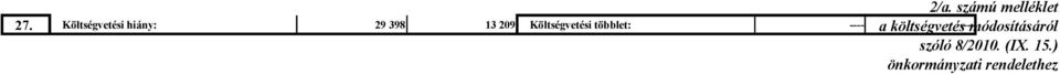 ) önkormányzati rendelethez 27.