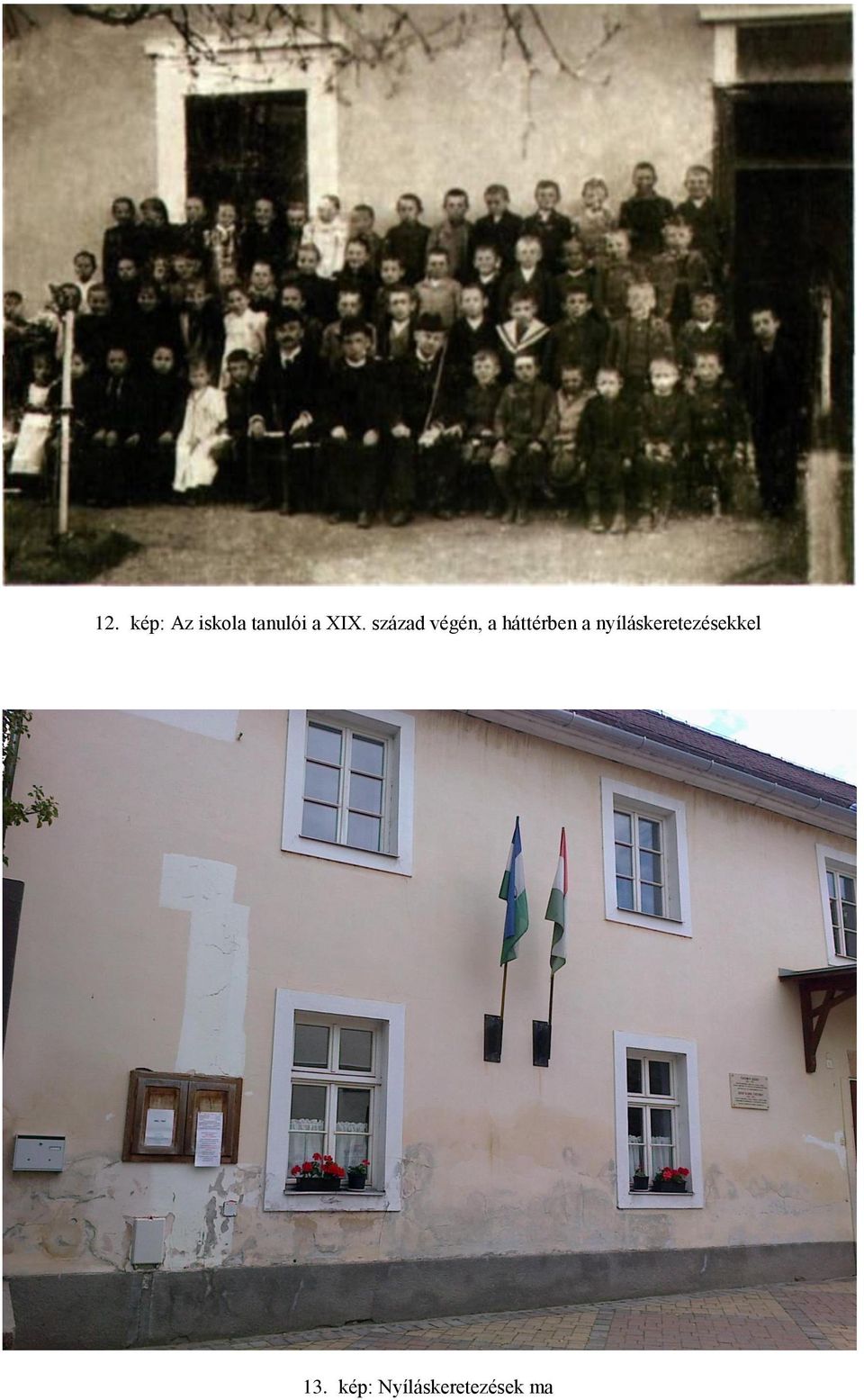 század végén, a háttérben a