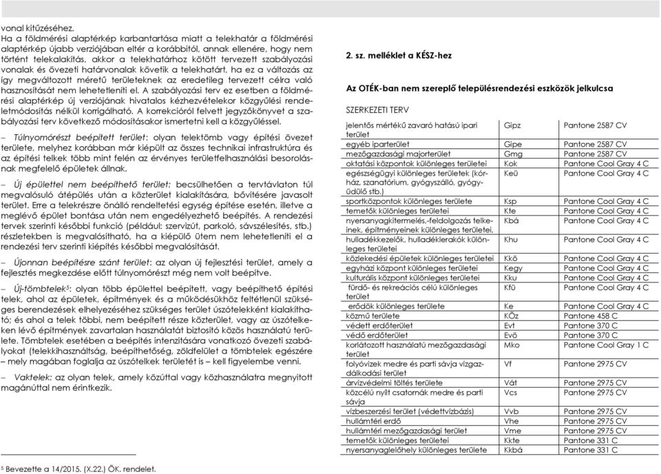 tervezett szabályozási vonalak és övezeti határvonalak követik a telekhatárt, ha ez a változás az így megváltozott méretű területeknek az eredetileg tervezett célra való hasznosítását nem