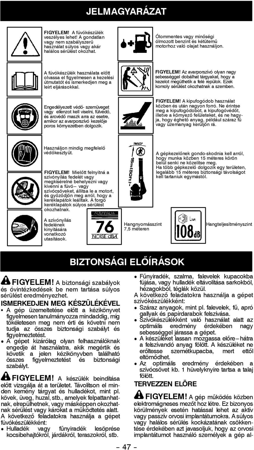 A fúvókészülék használata előtt olvassa el figyelmesen a kezelési útmutatót és ismerkedjen meg a leírt eljárásokkal. FIGYELEM!