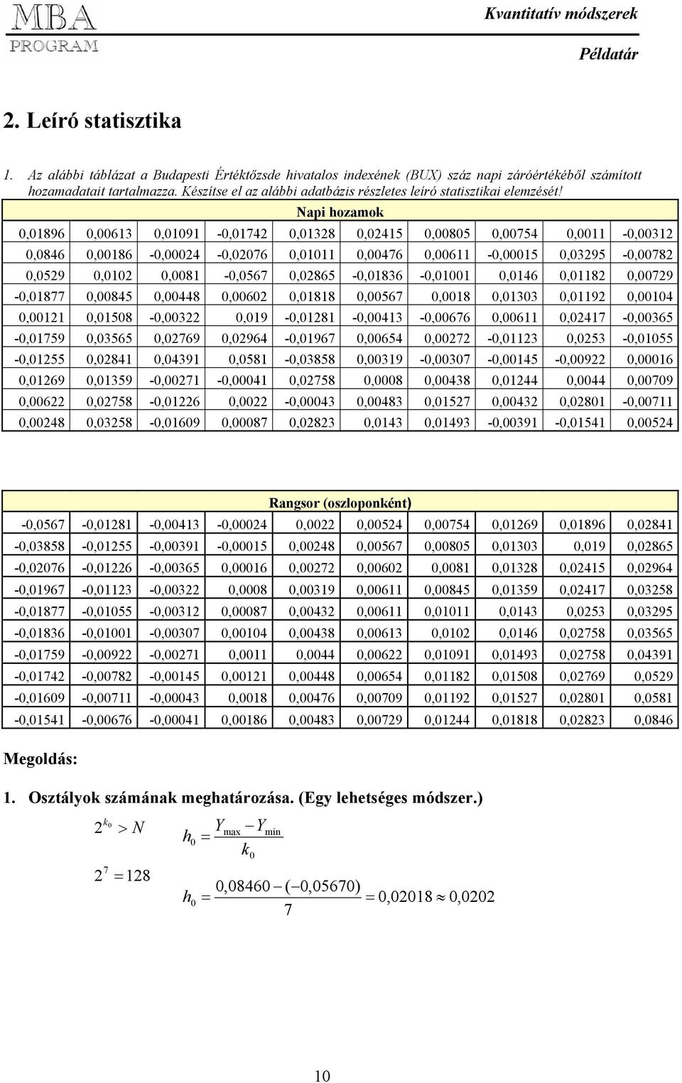 Napi hozamok,896,63,9 -,74,38,45,85,754, -,3,846,86 -,4 -,76,,476,6 -,5,395 -,78,59,,8 -,567,865 -,836 -,,46,8,79 -,877,845,448,6,88,567,8,33,9,4,,58 -,3,9 -,8 -,43 -,676,6,47 -,365