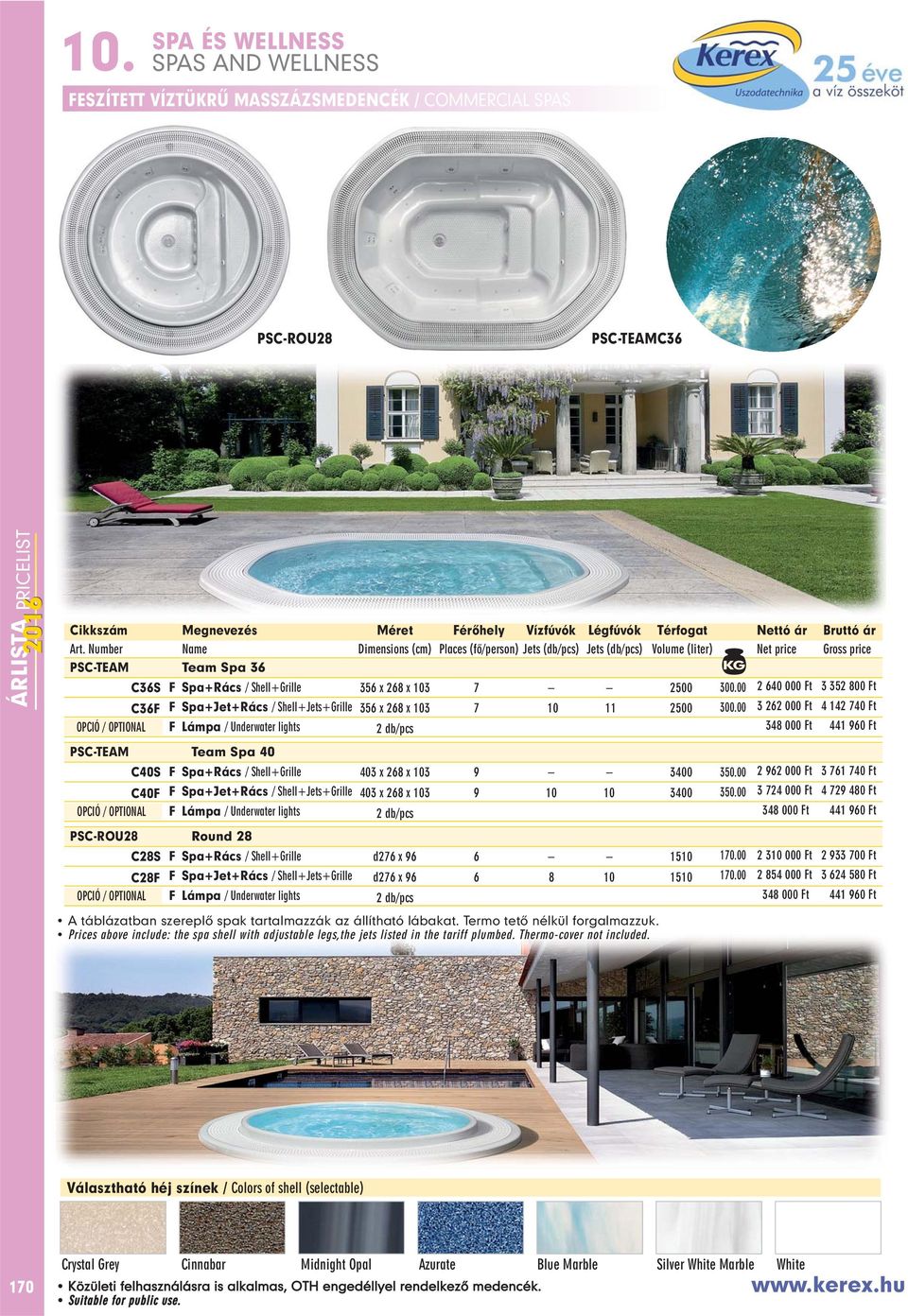 00 2 640 000 t 3 352 800 t Spa+Jet+Rács / Shell+Jets+Grille 356 x 268 x 103 7 10 11 2500 300.