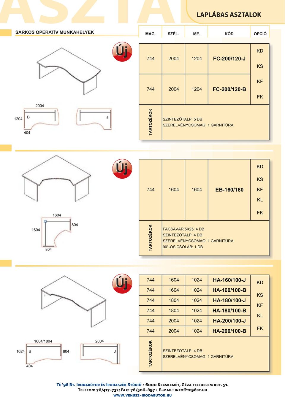 HA-160/100-J 1604 1024 HA-160/100-B 1804 1024 HA-180/100-J