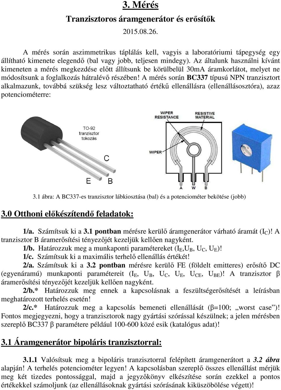 Elektronika I. laboratórium mérési útmutató - PDF Free Download