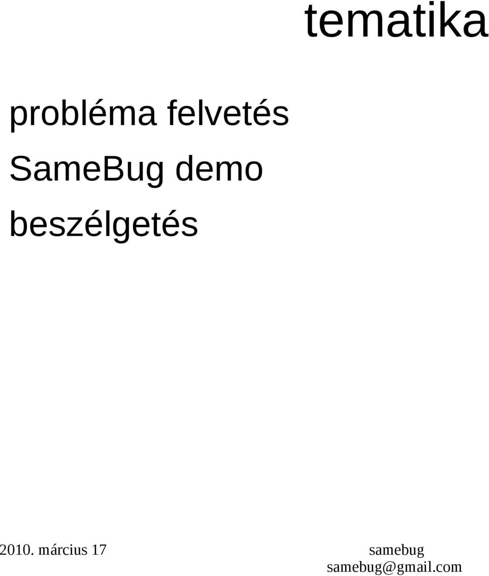felvetés