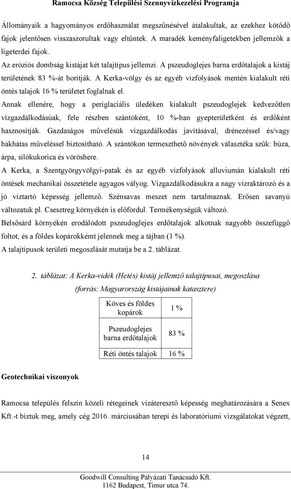 A Kerka-völgy és az egyéb vízfolyások mentén kialakult réti öntés talajok 16 % területet foglalnak el.