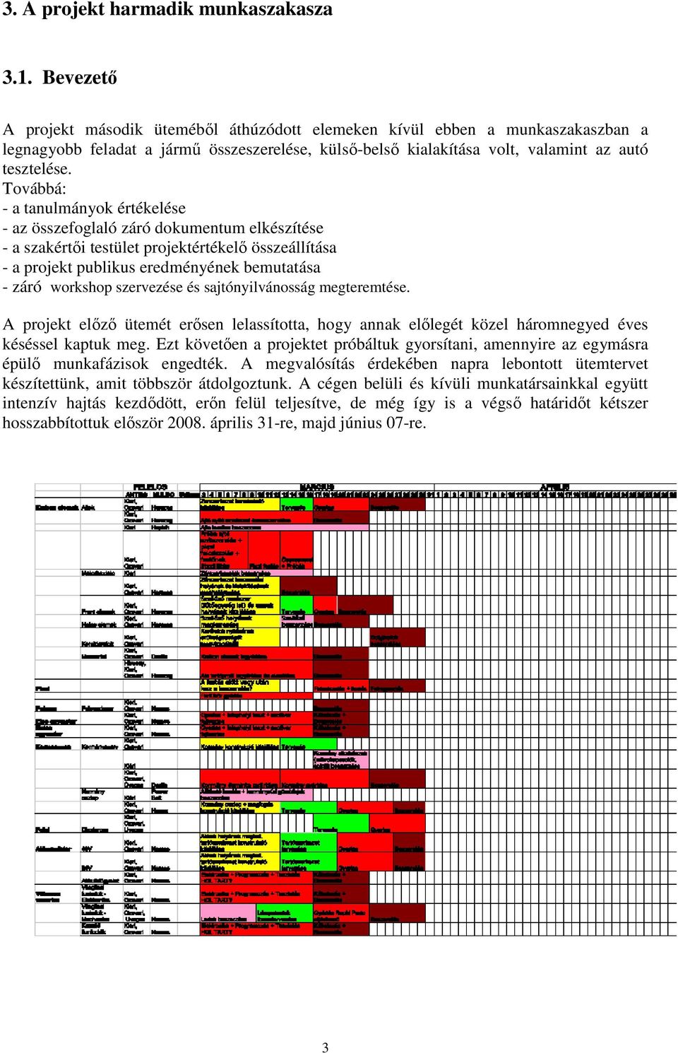 Továbbá: - a tanulmányok értékelése - az összefoglaló záró dokumentum elkészítése - a szakértıi testület projektértékelı összeállítása - a projekt publikus eredményének bemutatása - záró workshop