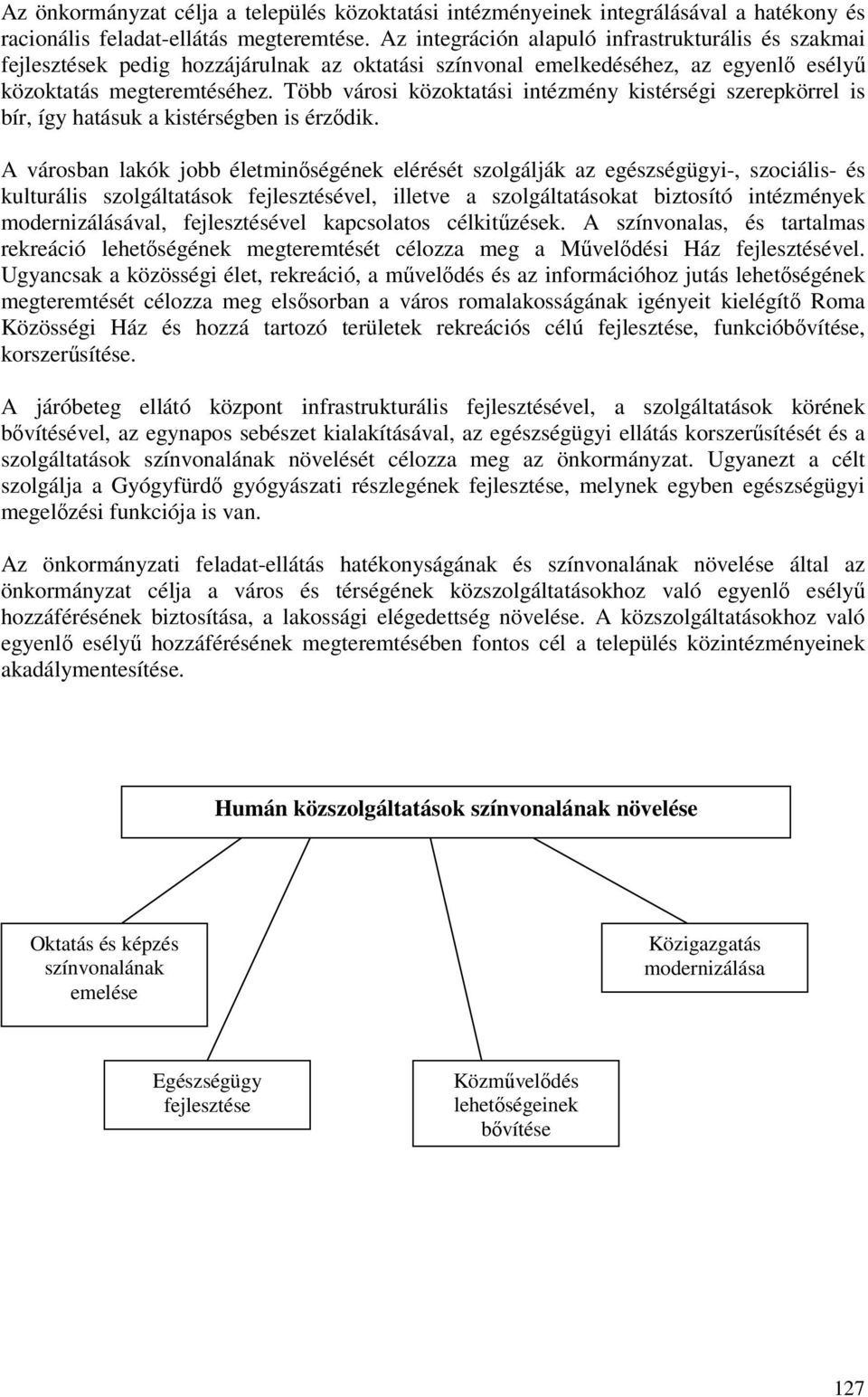 Több városi közoktatási intézmény kistérségi szerepkörrel is bír, így hatásuk a kistérségben is érződik.