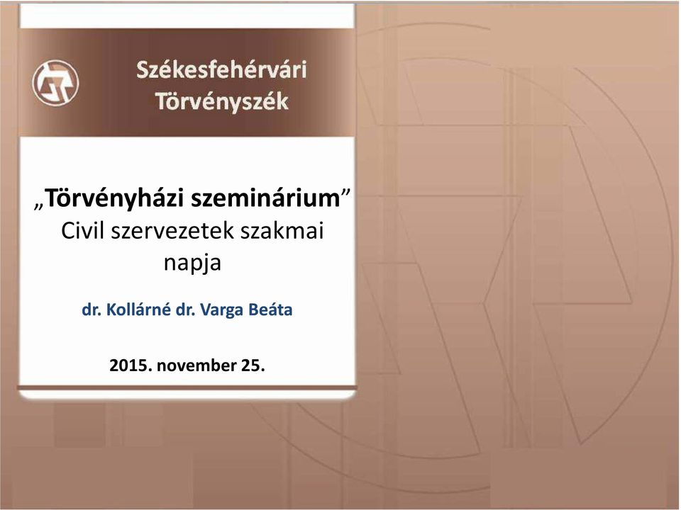 napja dr. Kollárné dr.