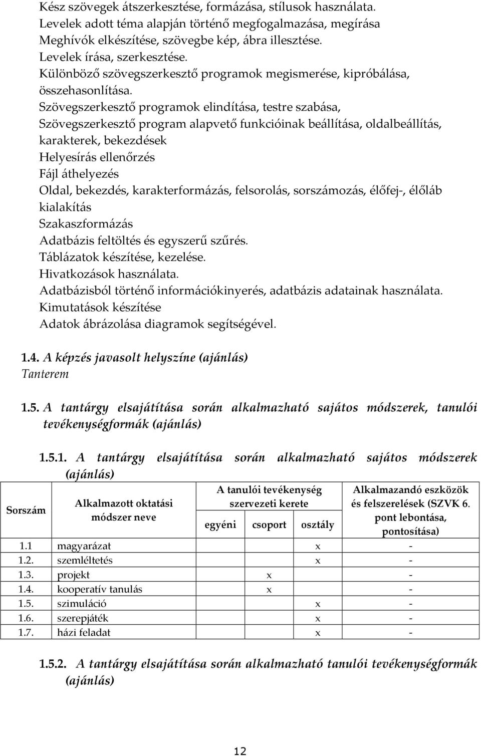 Szövegszerkesztő programok elindítása, testre szabása, Szövegszerkesztő program alapvető funkcióinak beállítása, oldalbeállítás, karakterek, bekezdések Helyesírás ellenőrzés Fájl áthelyezés Oldal,