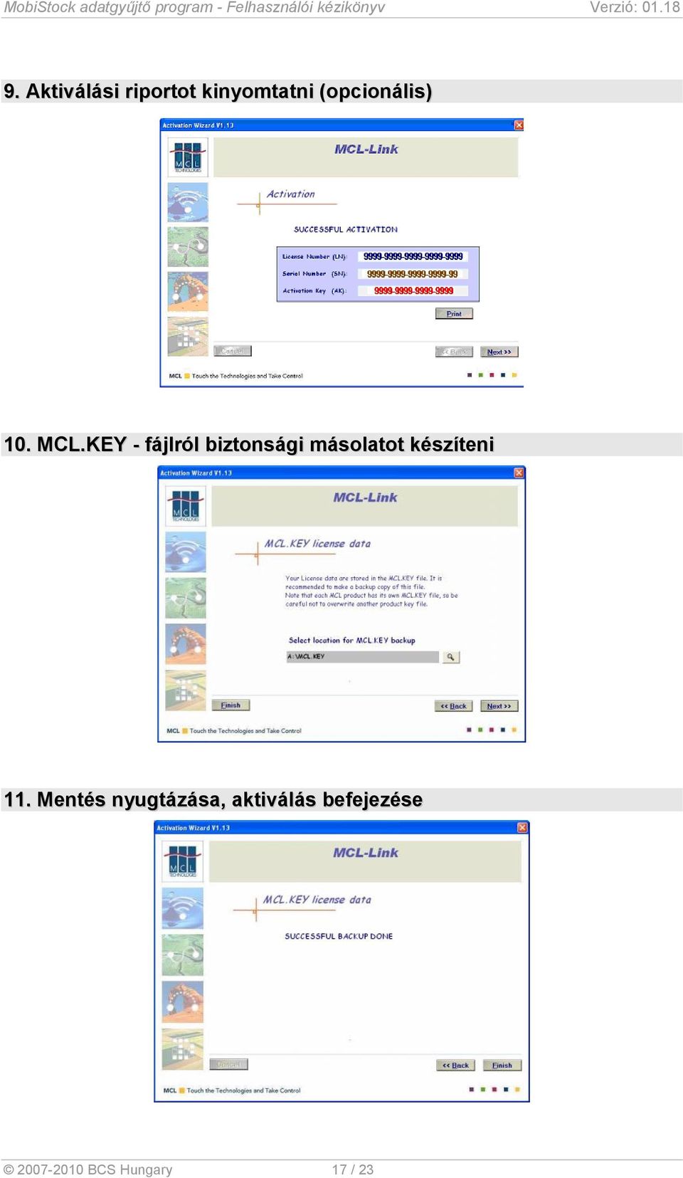 KEY - fájlról biztonsági másolatot