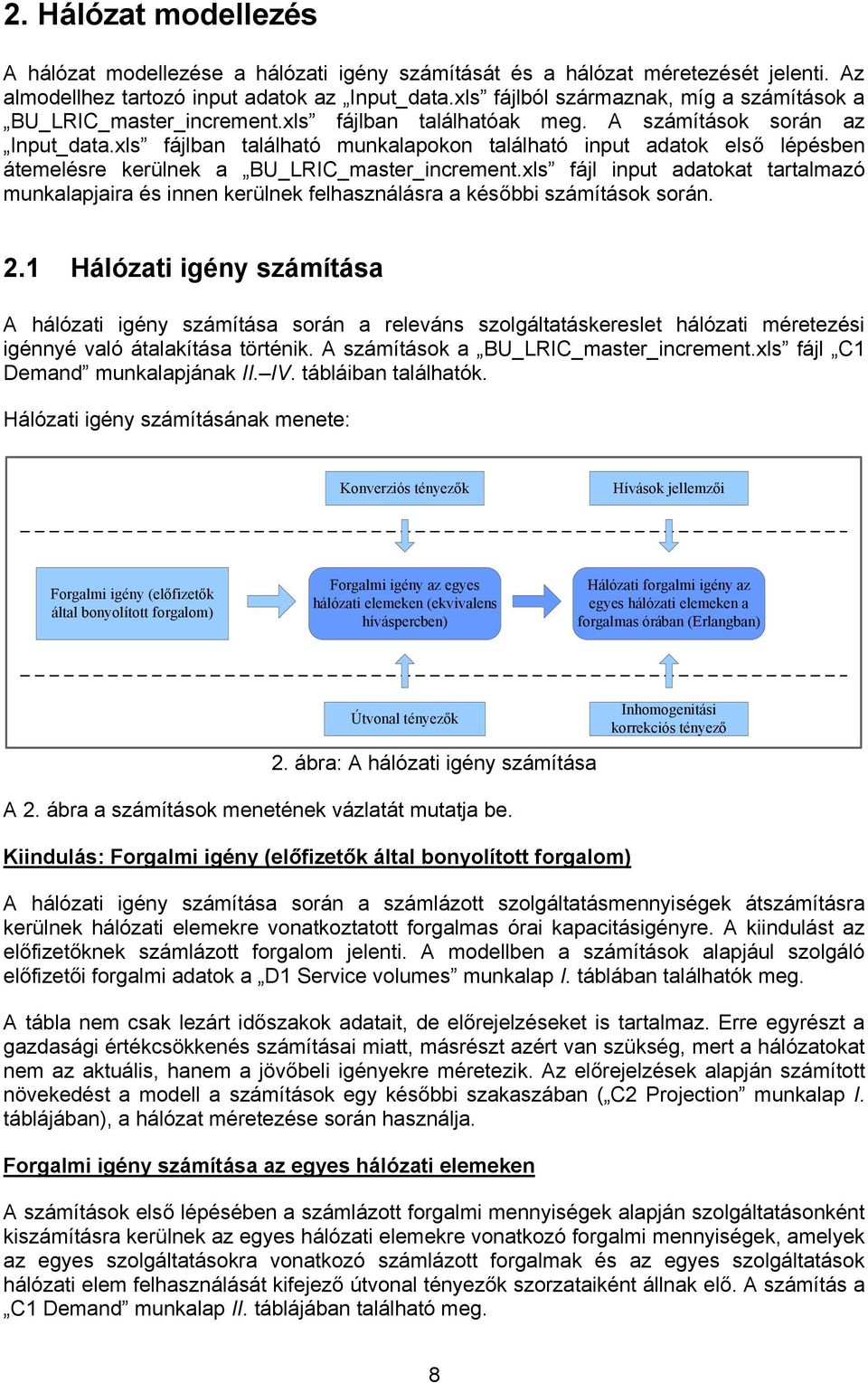 A számítások során az _ fájlban található munkalapokon található input adatok első lépésben átemelésre kerülnek a BU_LRI_master_increment.