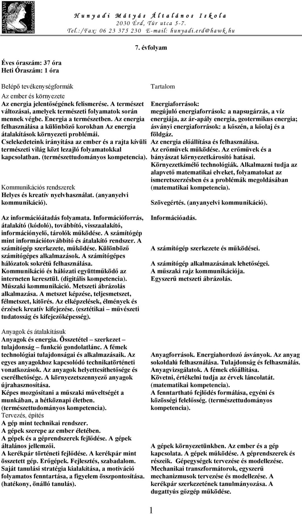 Cselekedeteink irányítása az ember és a rajta kívüli természeti világ közt lezajló folyamatokkal kapcsolatban. (természettudományos Kommunikációs rendszerek Helyes és kreatív nyelvhasználat.