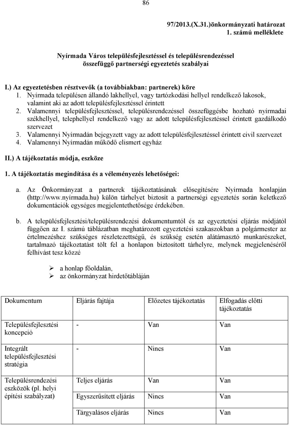 Nyírmada településen állandó lakhellyel, vagy tartózkodási hellyel rendelkező lakosok, valamint aki az adott településfejlesztéssel érintett 2.