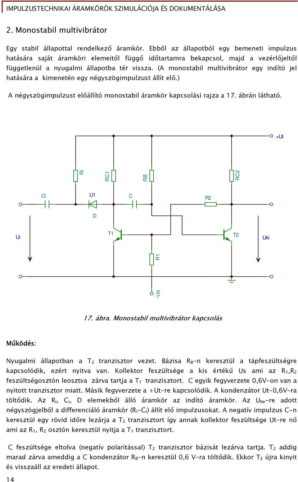 Impulzustechnikai áramkörök szimulációja és dokumentálása - PDF Ingyenes  letöltés