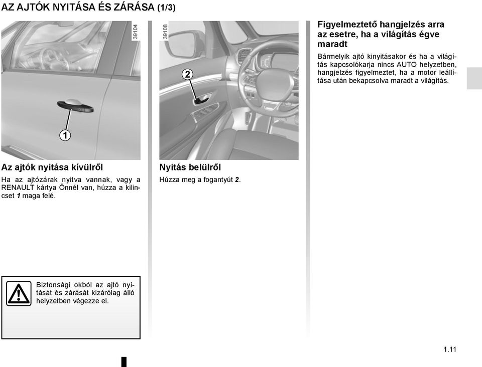 Renault ESPACE. Kezelési útmutató - PDF Free Download