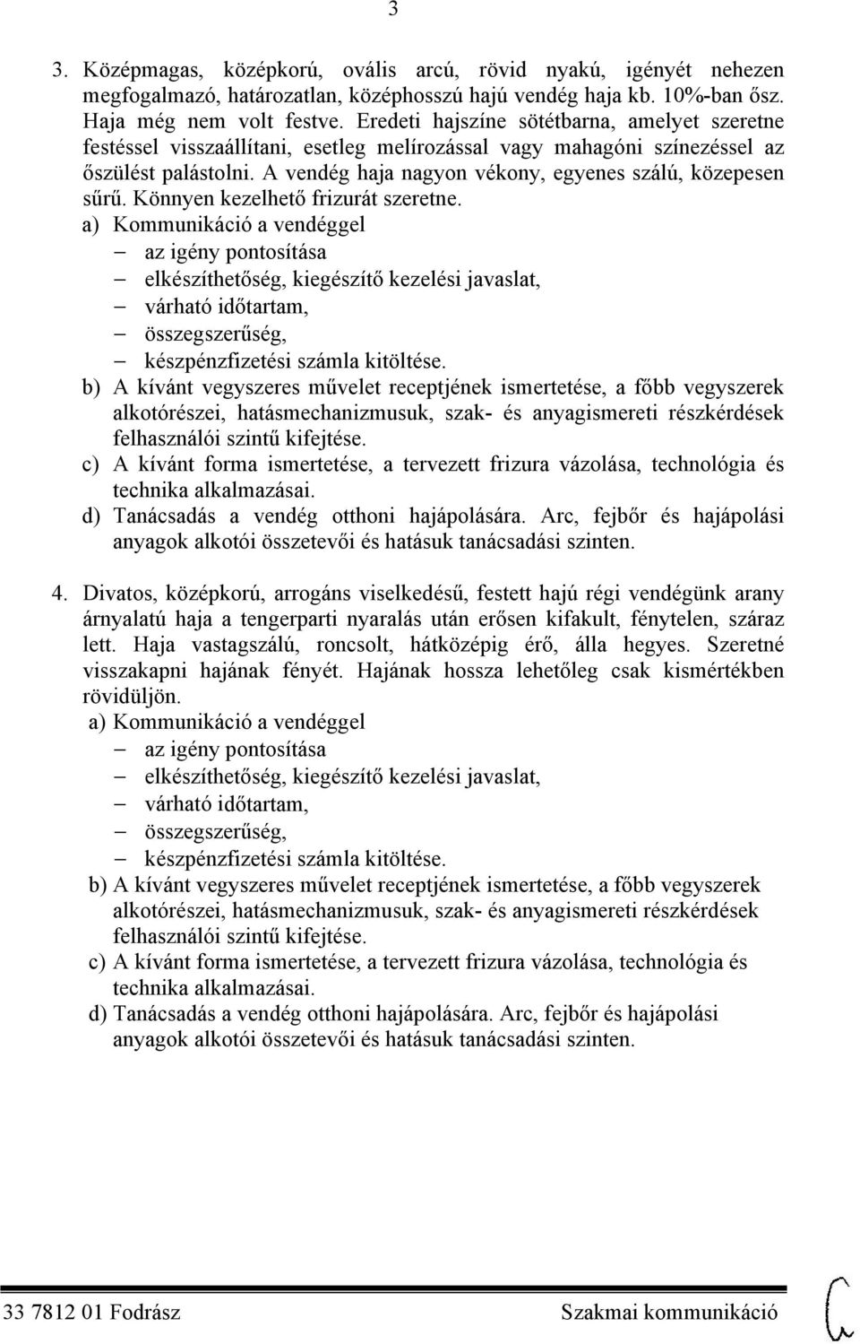 Fodrász Szakmai kommunikáció - PDF Ingyenes letöltés