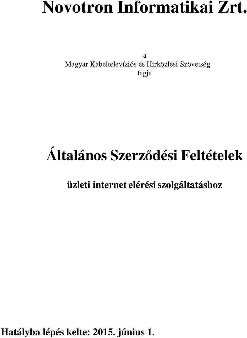 Novotron Informatikai Zrt. - PDF Free Download