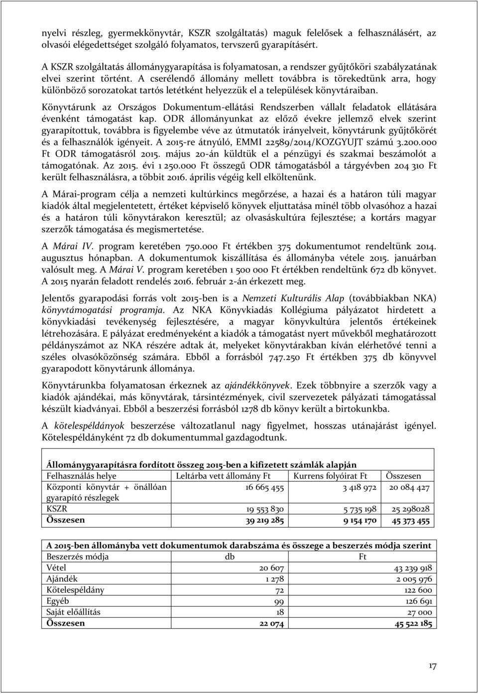 A cserélendő állomány mellett továbbra is törekedtünk arra, hogy különböző sorozatokat tartós letétként helyezzük el a települések könyvtáraiban.