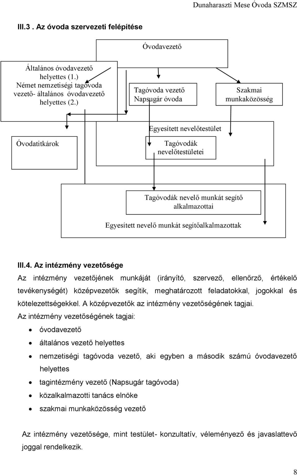 segítőalkalmazottak III.4.