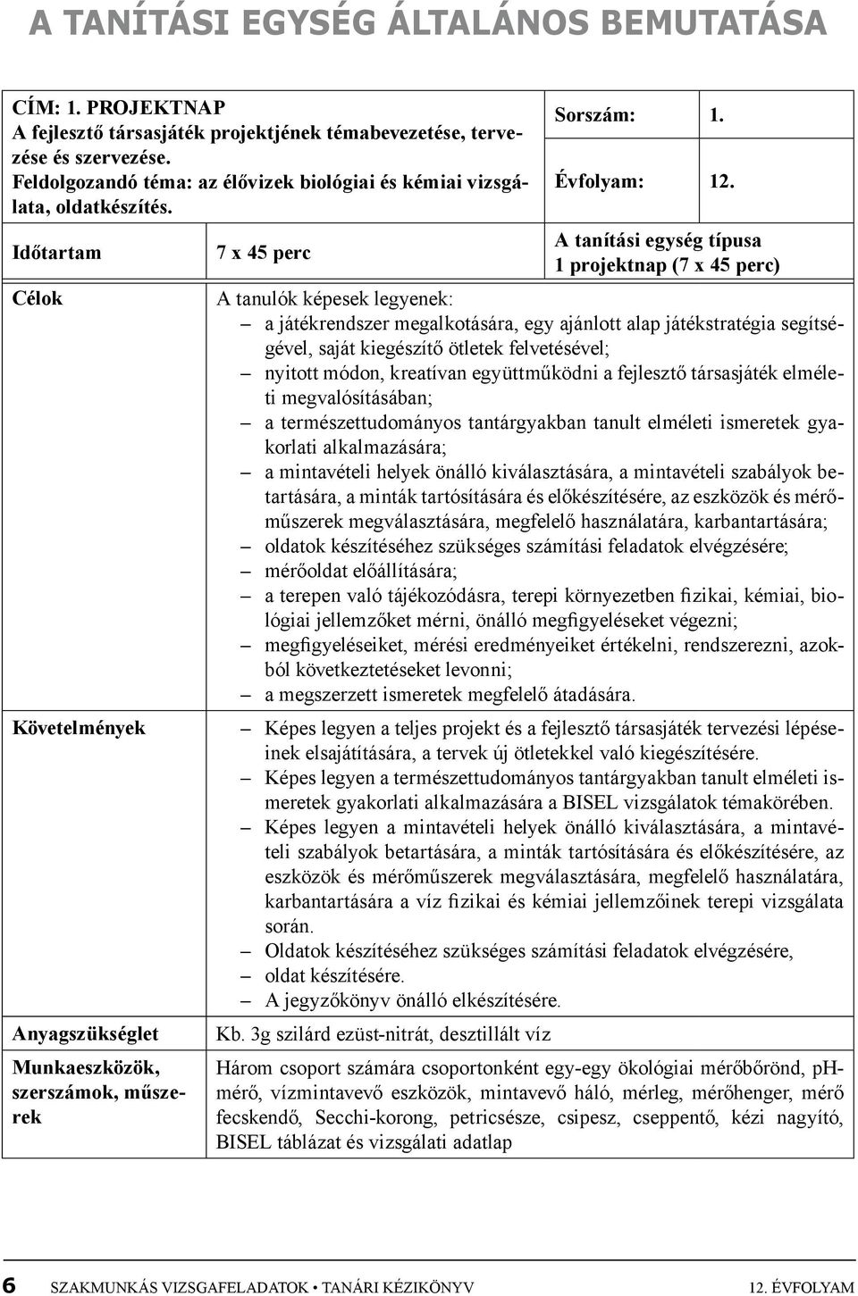 A tanítási egység típusa Időtartam 7 x 45 perc 1 projektnap (7 x 45 perc) Célok A tanulók képesek legyenek: a játékrendszer megalkotására, egy ajánlott alap játékstratégia segítségével, saját