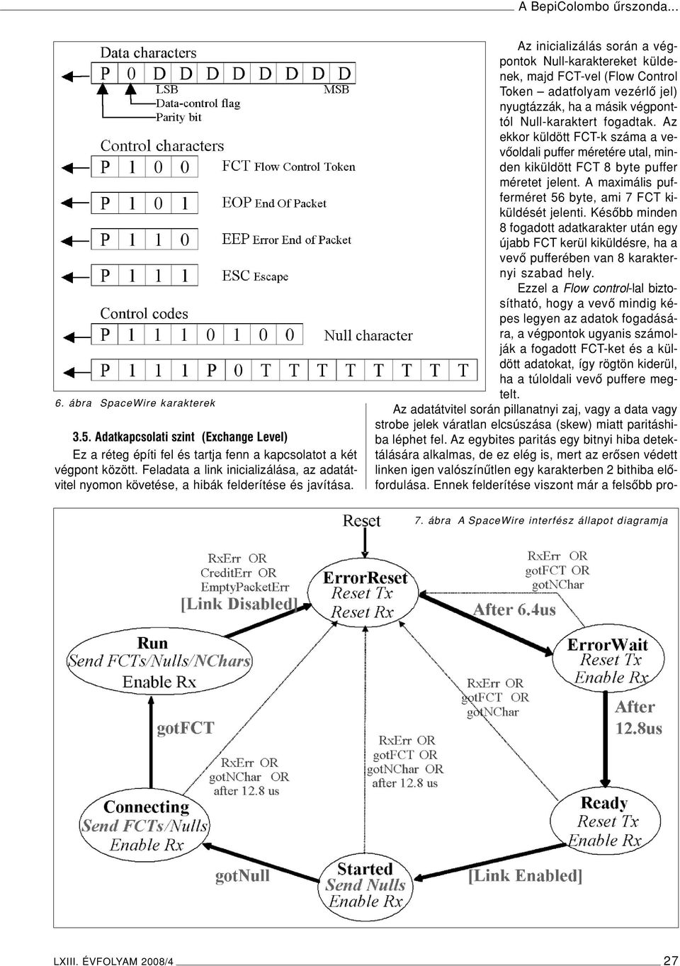 Az inicializálás során a végpontok Null-karaktereket küldenek, majd FCT-vel (Flow Control Token adatfolyam vezérlô jel) nyugtázzák, ha a másik végponttól Null-karaktert fogadtak.