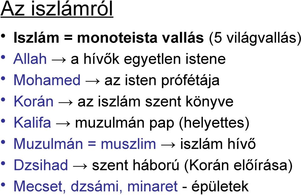 könyve Kalifa muzulmán pap (helyettes) Muzulmán = muszlim iszlám hívő