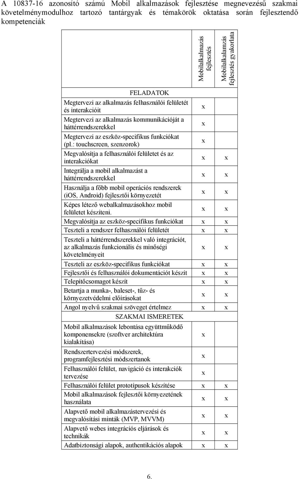 eszköz-specifikus funkciókat (pl.