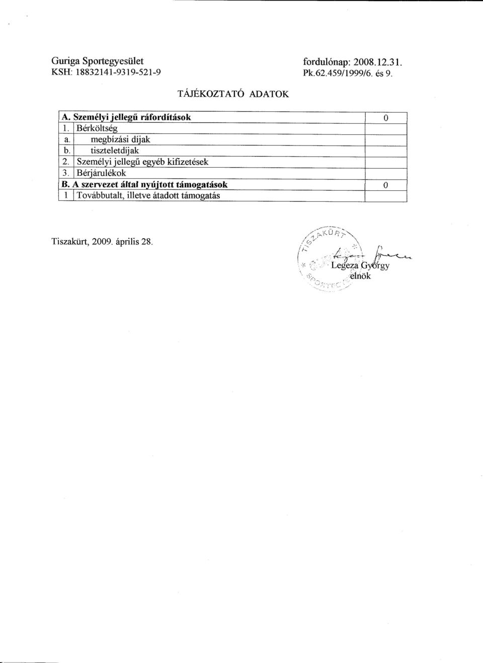 Szemelyi jellegii egyeb kifizetesek 3. Berjarulekok B.