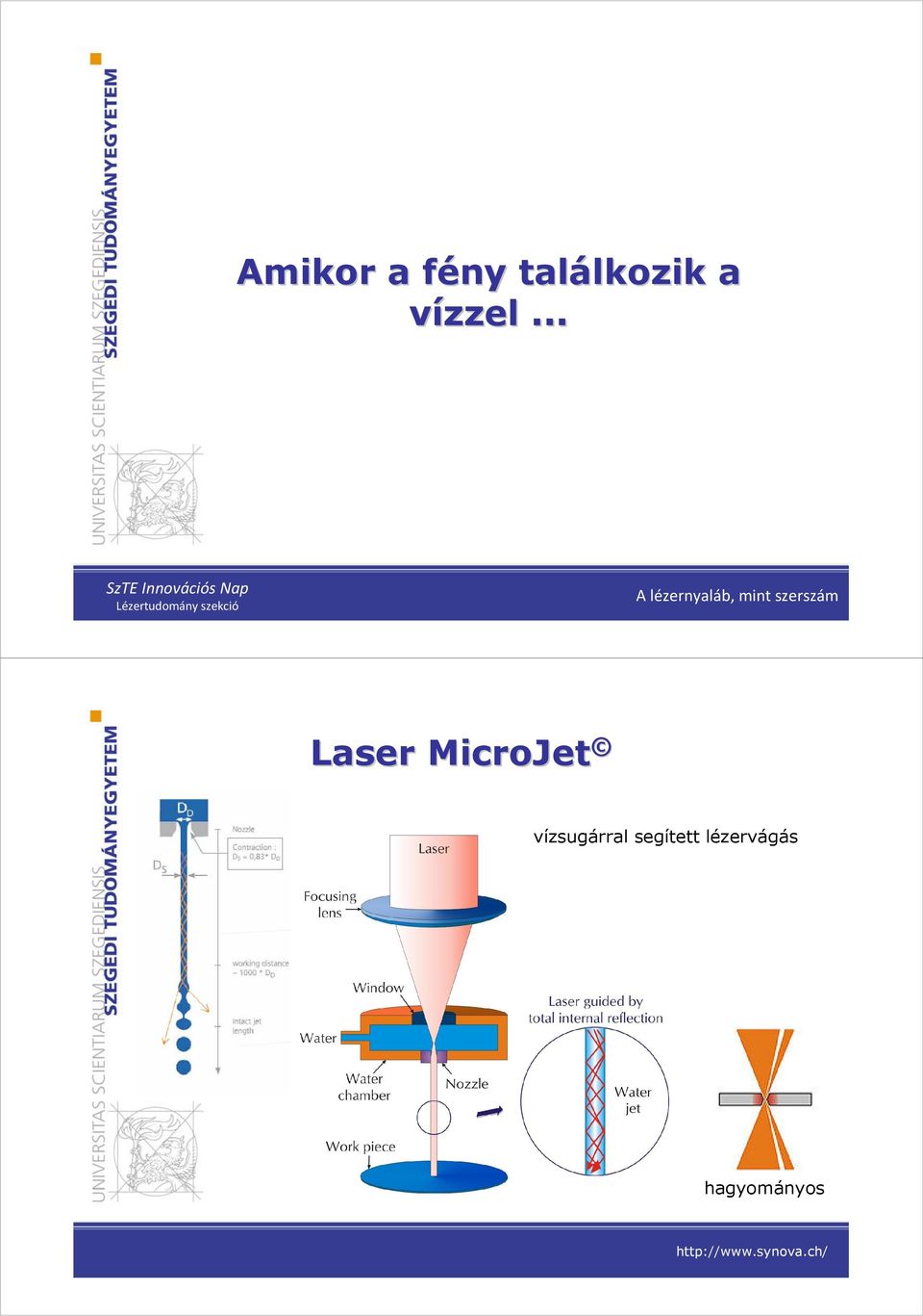 .. Laser MicroJet vízsugárral