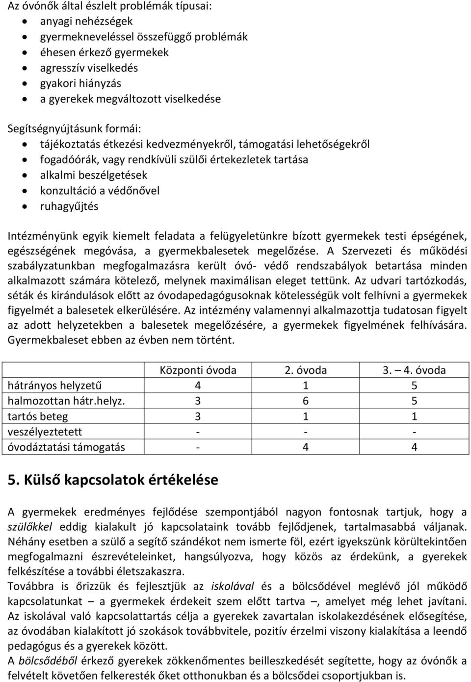 ruhagyűjtés Intézményünk egyik kiemelt feladata a felügyeletünkre bízott gyermekek testi épségének, egészségének megóvása, a gyermekbalesetek megelőzése.