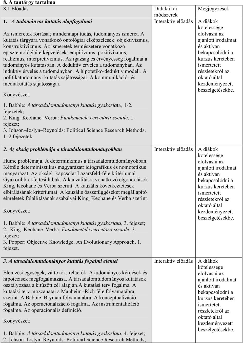 Az ismeretek természetére vonatkozó episztemológiai elképzelések: empirizmus, pozitivizmus, realizmus, interpretivizmus. Az igazság és érvényesség fogalmai a tudományos kutatásban.