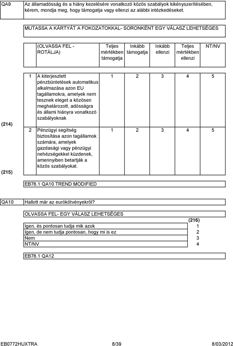 pénzbüntetések automatikus alkalmazása azon EU tagállamokra, amelyek nem tesznek eleget a közösen meghatározott, adósságra és állami hiányra vonatkozó szabályoknak Pénzügyi segítség biztosítása azon