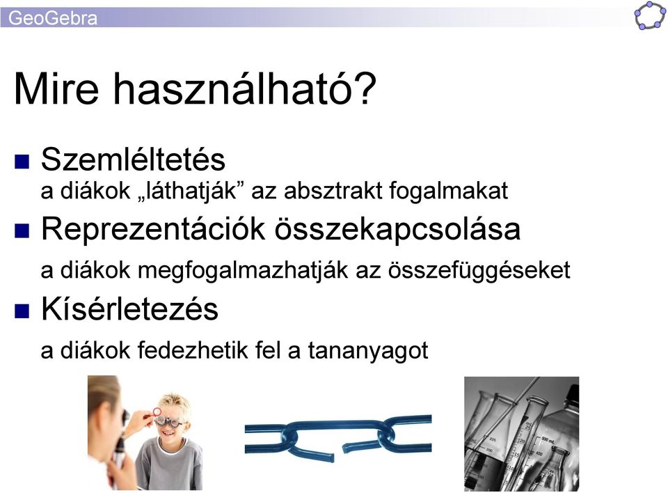 fogalmakat Reprezentációk összekapcsolása a