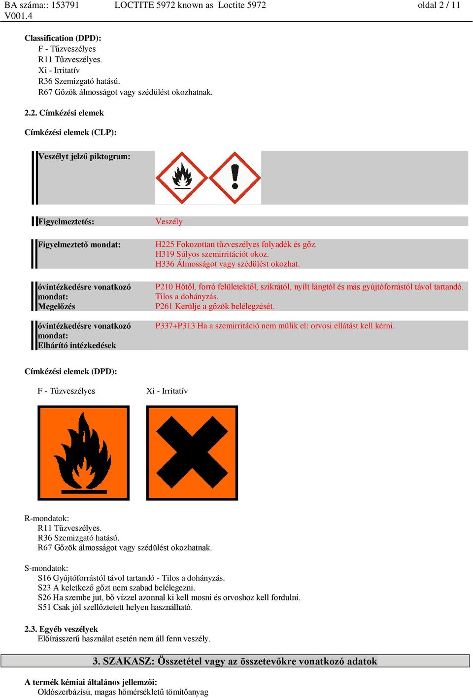 Biztonsági adatlap a 1907/2006/EK szerint - PDF Ingyenes letöltés