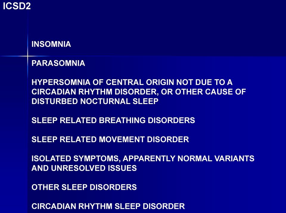 BREATHING DISORDERS SLEEP RELATED MOVEMENT DISORDER ISOLATED SYMPTOMS, APPARENTLY