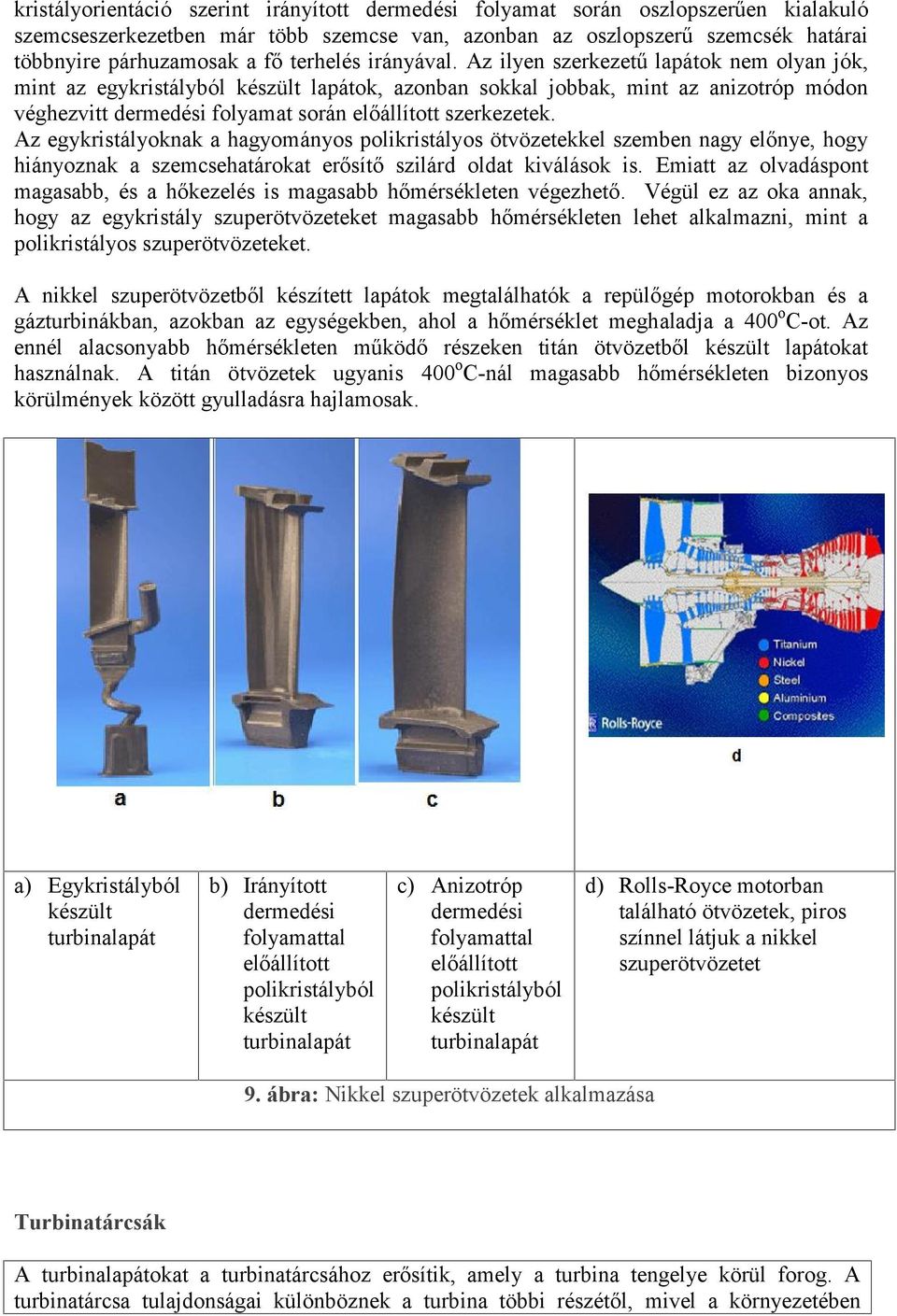 Az ilyen szerkezetű lapátok nem olyan jók, mint az egykristályból készült lapátok, azonban sokkal jobbak, mint az anizotróp módon véghezvitt dermedési folyamat során előállított szerkezetek.